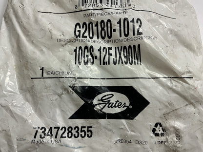 Gates G20180-1012 90° Tube Female JIC 37° Flare Swivel Hydraulic Fitting, 5/8''