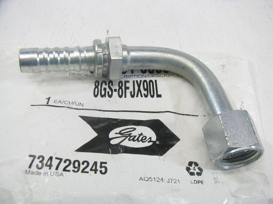 Gates G20181-0808 Hydraulic Fitting 90 Bent Tube Fem 37 Deg GS G-20 1/2'' Hose