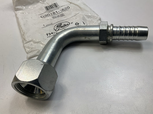 Gates G20181-1620 Hose Fitting Female JIC 37° Flare Swivel 1'' ID - 90° Angle