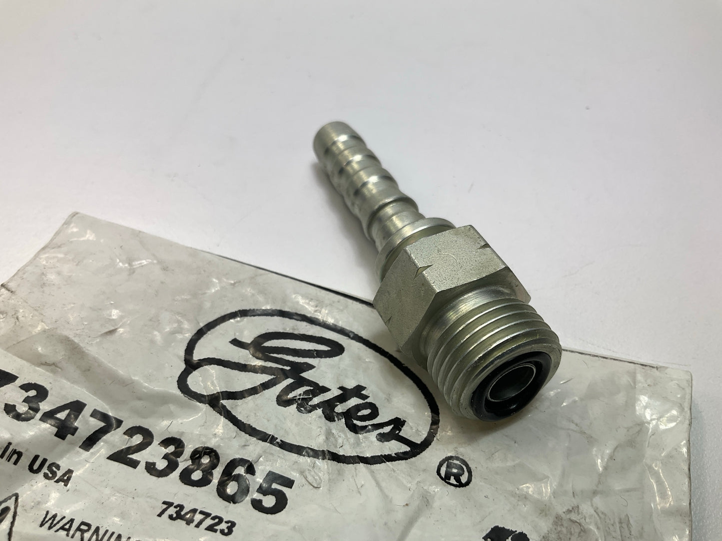 Gates G20225-0606 Male Flat-Face O-Ring Hydraulic Fitting, 3/8'' - 6GS-6MFFOR