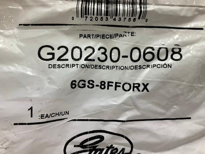 Gates G20230-0608 Female Flat-Face O-Ring Swivel Hydraulic Fitting, 3/8''