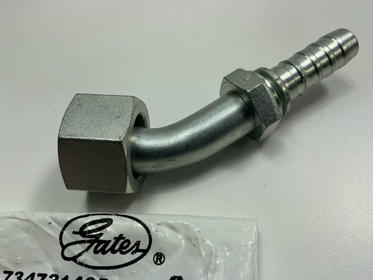 Gates G20234-1216 Female Flat-Face O-Ring Swivel 45° Tube Hydraulic Fitting, 3/4