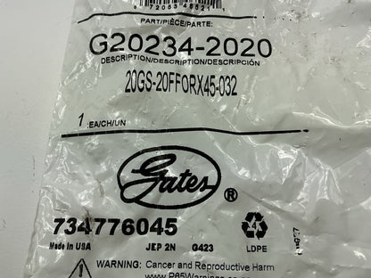 Gates G20234-2020 45° Female Flat-Face O-Ring Swivel Hydraulic Fitting, 1-1/4''