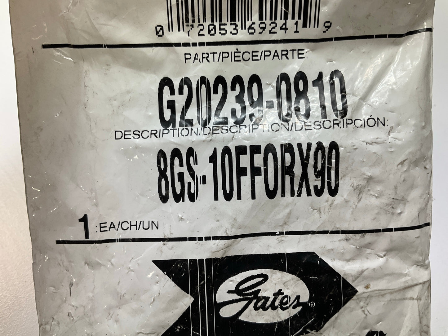 Hydraulic Hose Fitting Female Flat-Face O-Ring Swivel, 90° Angle 1/2'' ID
