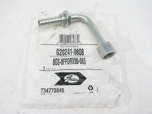 Gates G20241-0808 Hydraulic Female Flat Face Swivel 90 Deg Fitting 1/2'' Hose
