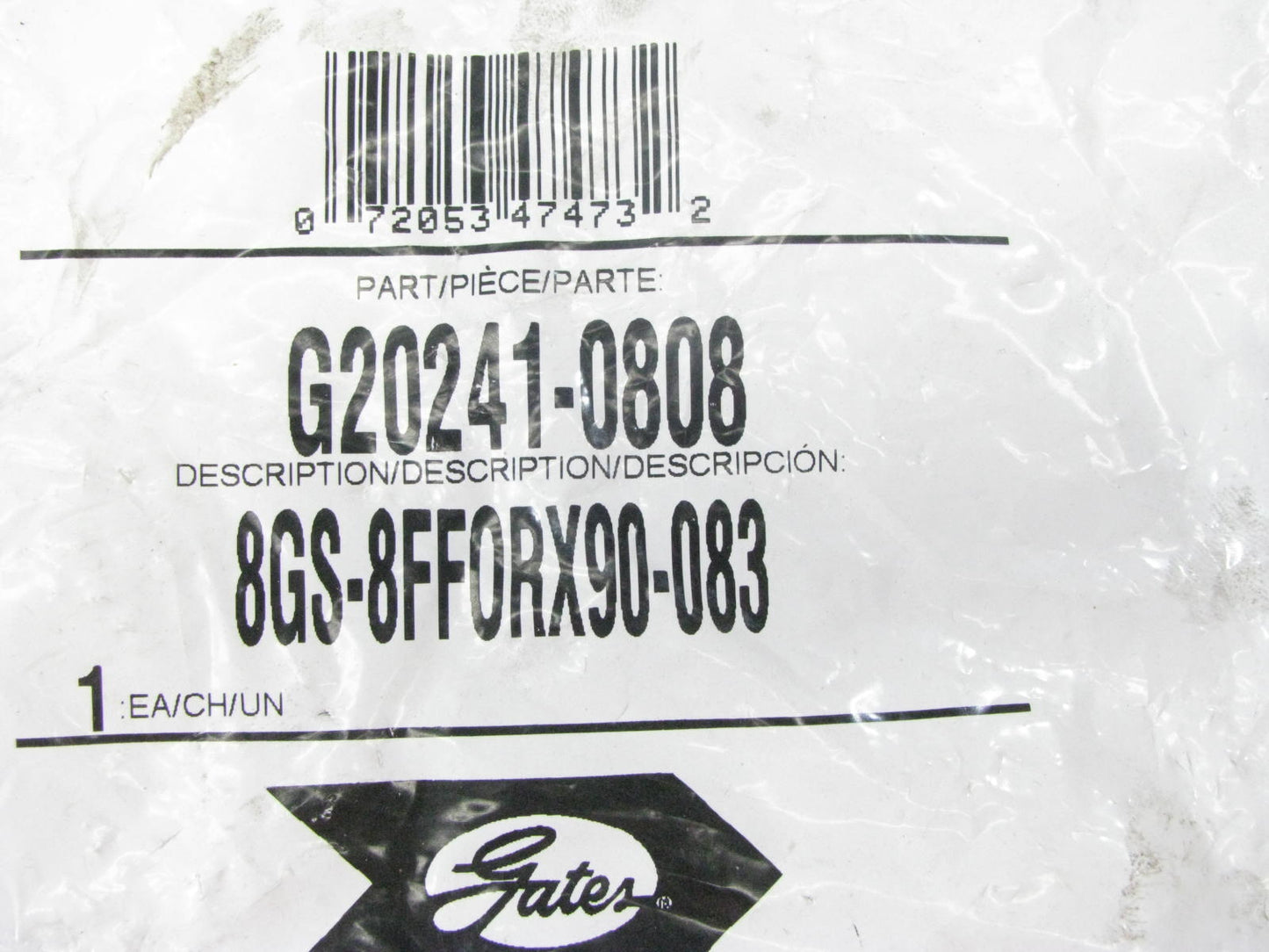 Gates G20241-0808 Hydraulic Female Flat Face Swivel 90 Deg Fitting 1/2'' Hose