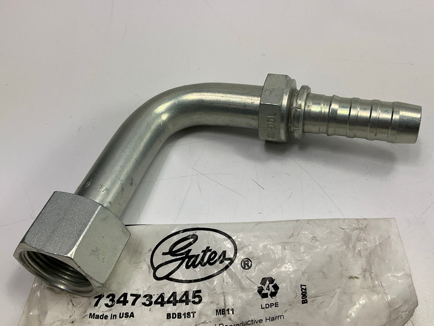 Gates G20241-1212 Hydraulic Fitting 90 Bent Tube Female Swivel GS G-20 3/4'' Hose