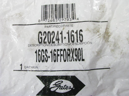 Gates G20241-1616 Hydraulic 90 Bent Tube Female Flat Face GS G20 Fitting 1'' Hose
