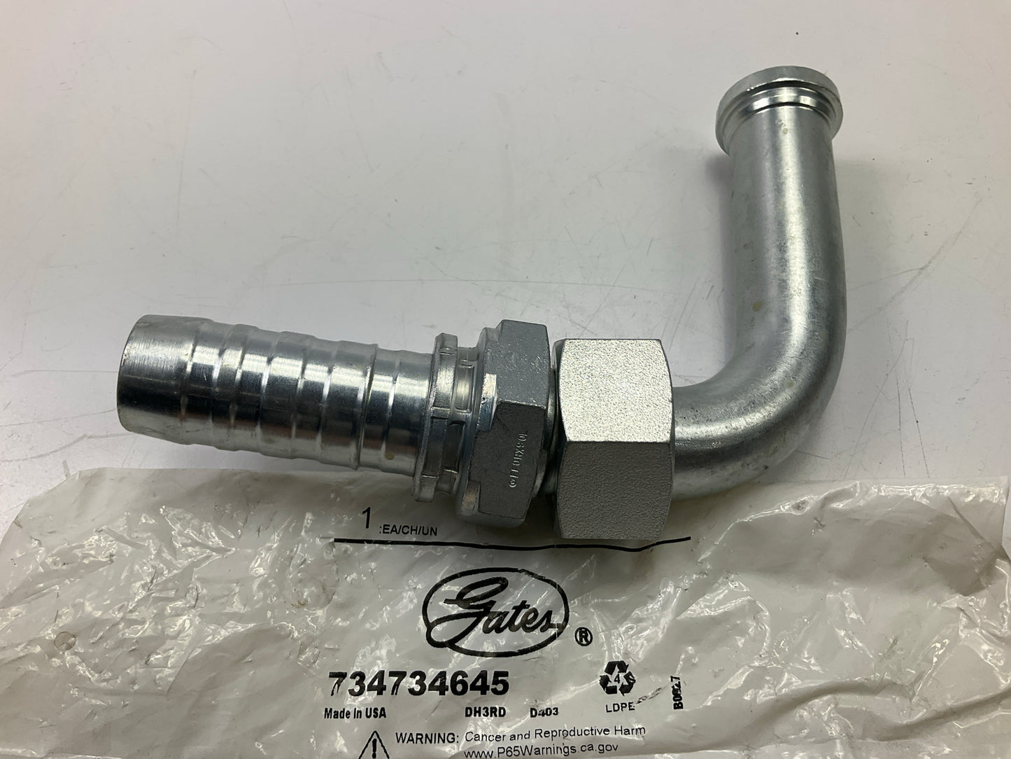 Gates G20241-2020 90° Female Flat-Face O-Ring Swivel Fitting, 1-1/4''
