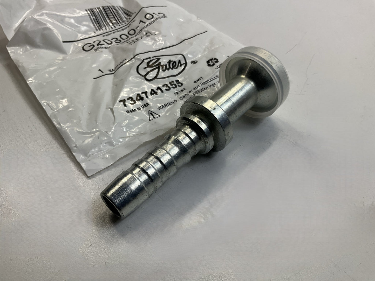 Gates G20300-1012 Hose Fitting Code 61 O-Ring Flange 5/8'' ID - 10GS-12FL
