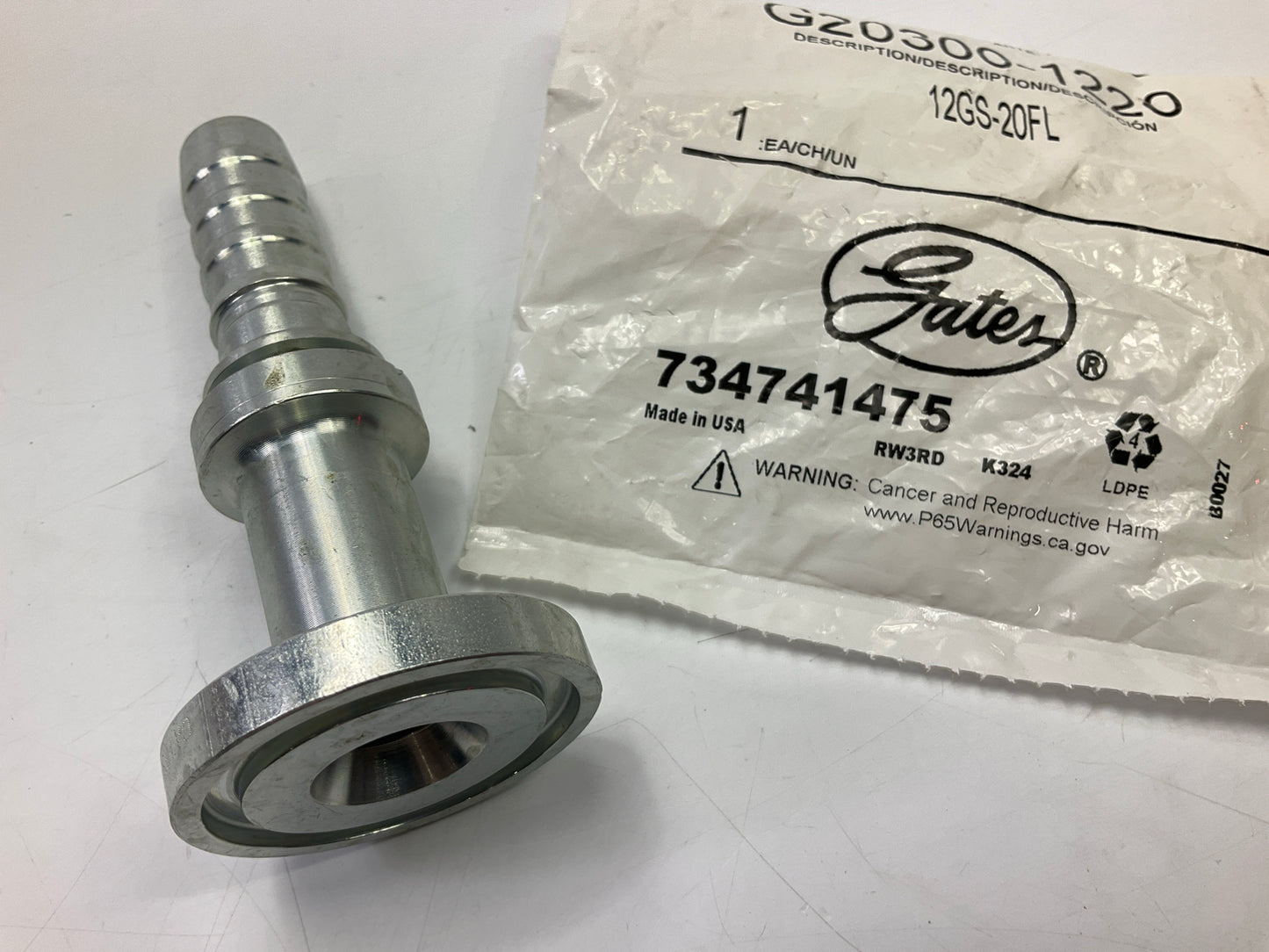 Gates G20300-1220 Code 61 O-Ring Flange Hydraulic Fitting, 3/4''