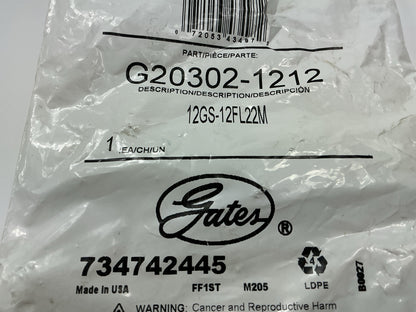 Gates G20302-1212 22-1/2° Tube Code 61 O-Ring Flange Hydraulic Fitting, 3/4''
