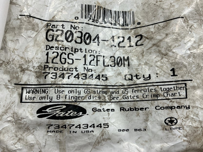 Gates G20304-1212 30° Tube Code 61 O-Ring Hydraulic Flange, 3/4'' - 12GS-12FL30M