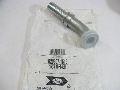 Gates G20307-1616 Hydraulic Fitting 45 Degree Code 61 GS G-20 Coupling 1'' Hose