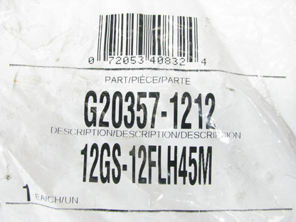 Gates G20357-1212 Hydraulic Fitting 45 Bent Tube Code 62 GS G-20 3/4'' Hose