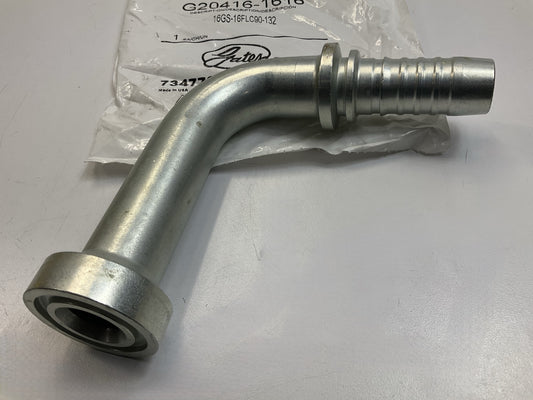 G20416-1616 Hydraulic Hose Fitting Caterpillar Style O-Ring Flange 90° - 1'' ID