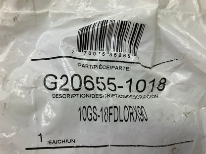 Gates G20655-1018 90° Tube Female DIN 24° Cone Swivel Hydraulic Fitting, 5/8''