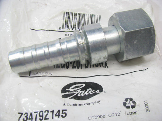 Gates G20720-1220 Hydraulic Fitting Straight Heavy GS G-20 3/4'' Hose M30 X 2.0