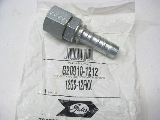 Gates G20910-1212 Hydraulic Fitting Female Komatsu Swivel 3/4'' Hose M30 X 1.5