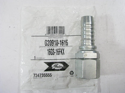 Gates G20910-1616 Hydraulic Fitting Female Komatsu Swivel 1'' Hose M33 X 1.5