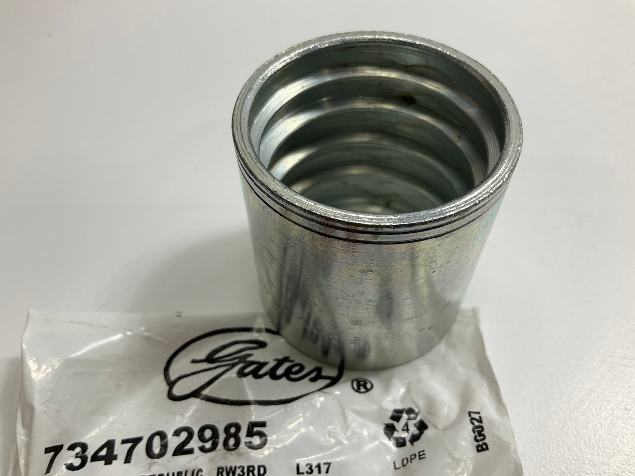 Gates G20995-0216 GS Ferrule For Wire Braid 1'' Hose Hydraulic Fitting, 16GS1F-2