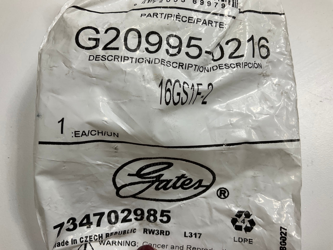 Gates G20995-0216 GS Ferrule For Wire Braid 1'' Hose Hydraulic Fitting, 16GS1F-2