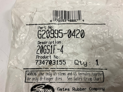 GATES G20995-0420 Hydraulic Fitting GS Ferrule 1-1/4'' X 2.67'' For 4-Spiral Hose