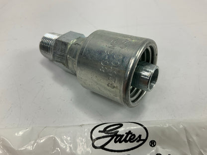Gates G25100-0806 Male Hydraulic Coupling MegaCrimp, 1/2'' ID, 3/8-18 Thread