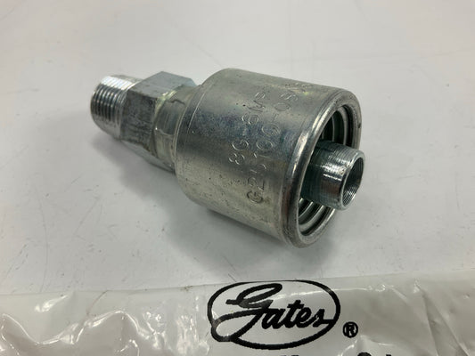 Gates G25100-0806 Male Hydraulic Coupling MegaCrimp, 1/2'' ID, 3/8-18 Thread