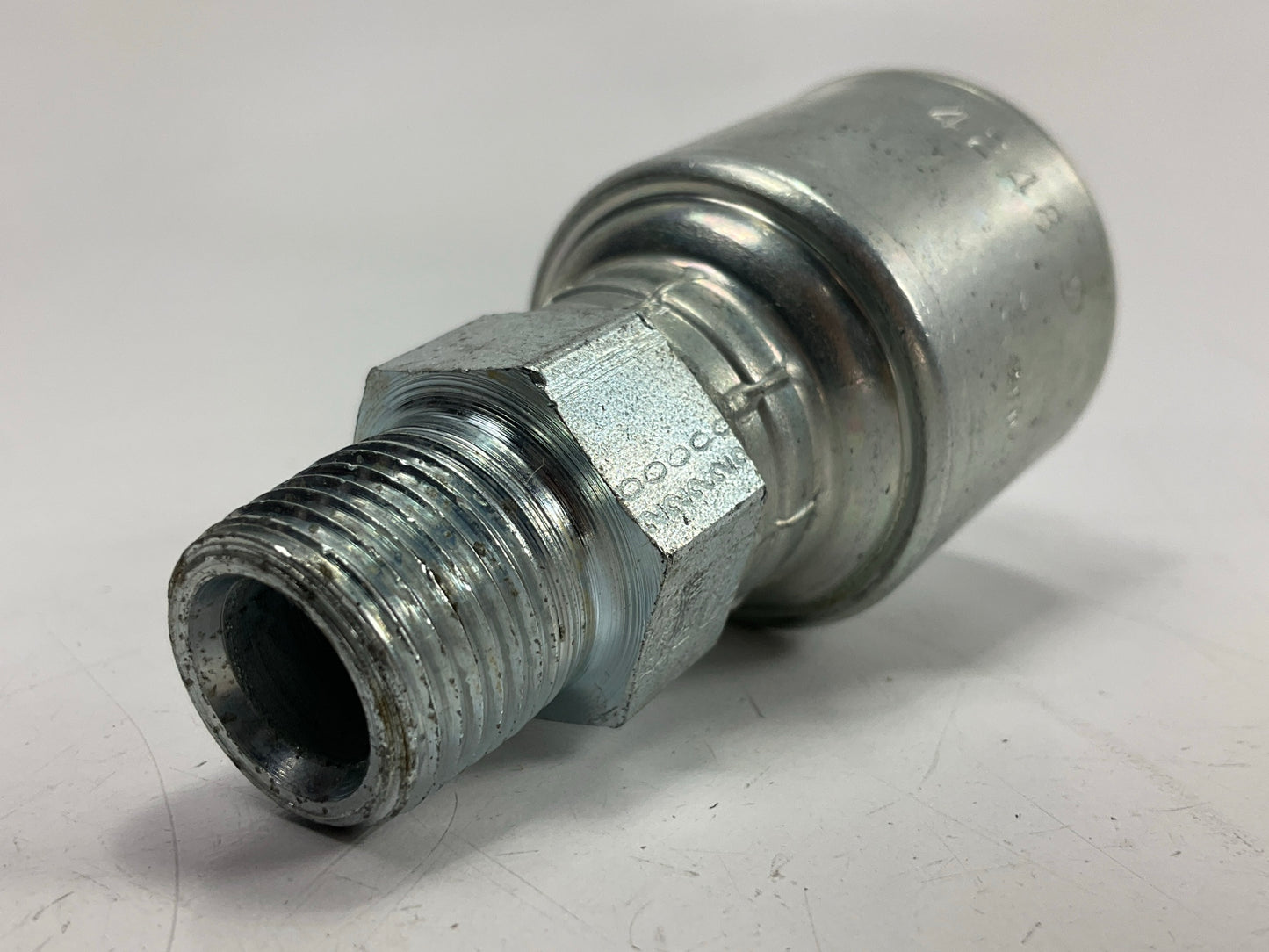 Gates G25100-0806 Male Hydraulic Coupling MegaCrimp, 1/2'' ID, 3/8-18 Thread