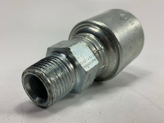 Gates G25100-0806 Male Hydraulic Coupling MegaCrimp, 1/2'' ID, 3/8-18 Thread