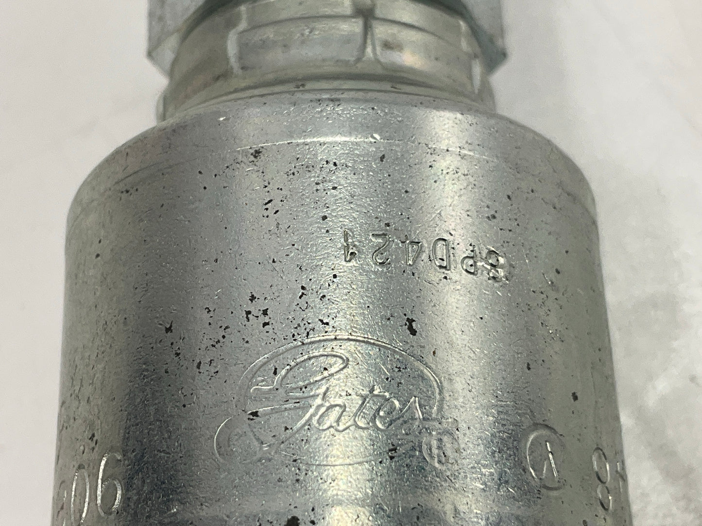 Gates G25100-0806 Male Hydraulic Coupling MegaCrimp, 1/2'' ID, 3/8-18 Thread