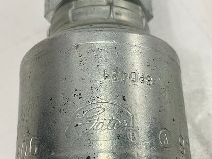 Gates G25100-0806 Male Hydraulic Coupling MegaCrimp, 1/2'' ID, 3/8-18 Thread