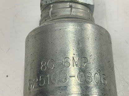 Gates G25100-0806 Male Hydraulic Coupling MegaCrimp, 1/2'' ID, 3/8-18 Thread