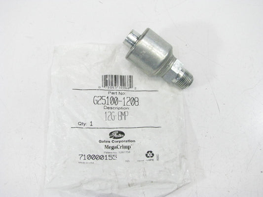 Gates G25100-1208 Hydraulic Fitting Male Pipe NPTF 30 Cone Seat G25 3/4'' Hose