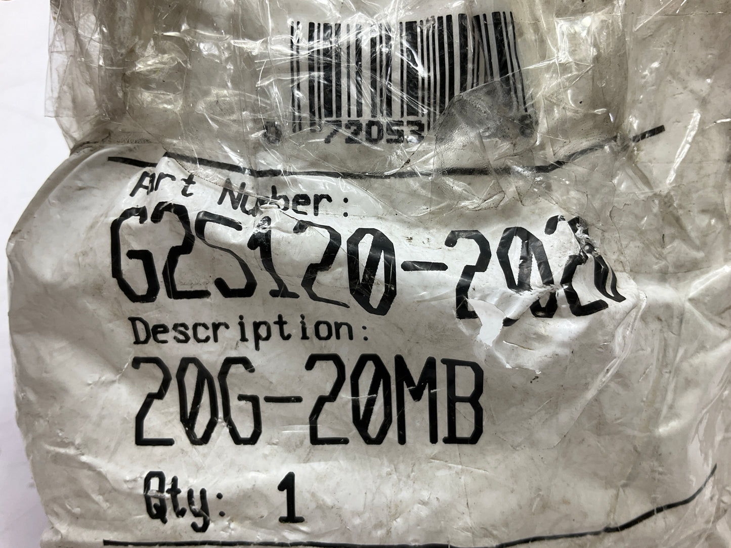 Gates G25120-2020 Male O-Ring Boss Hydraulic Fitting, 1-1/4'' Hose - 20G-20MB