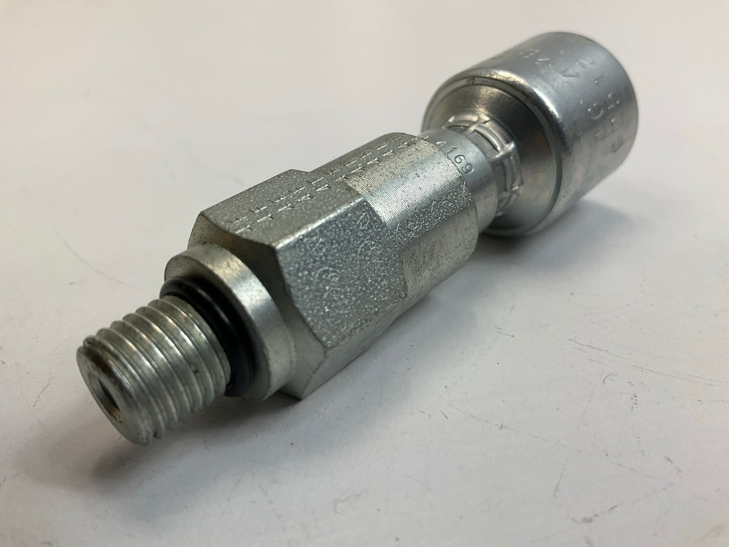 Gates G25121-0404 Male O-Ring Boss Swivel Megacrimp 1/4'' ID, 7/16-20 Thread