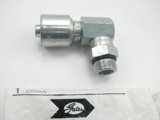 Gates G25123-0810 Male O-Ring Boss 90 Deg Block Fitting 1/2'' Hose X 7/8-14