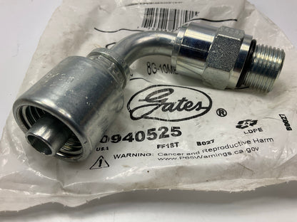 Gates G25128-0810 90° Tube Male O-Ring Boss Swivel Hydraulic Fitting, 1/2''