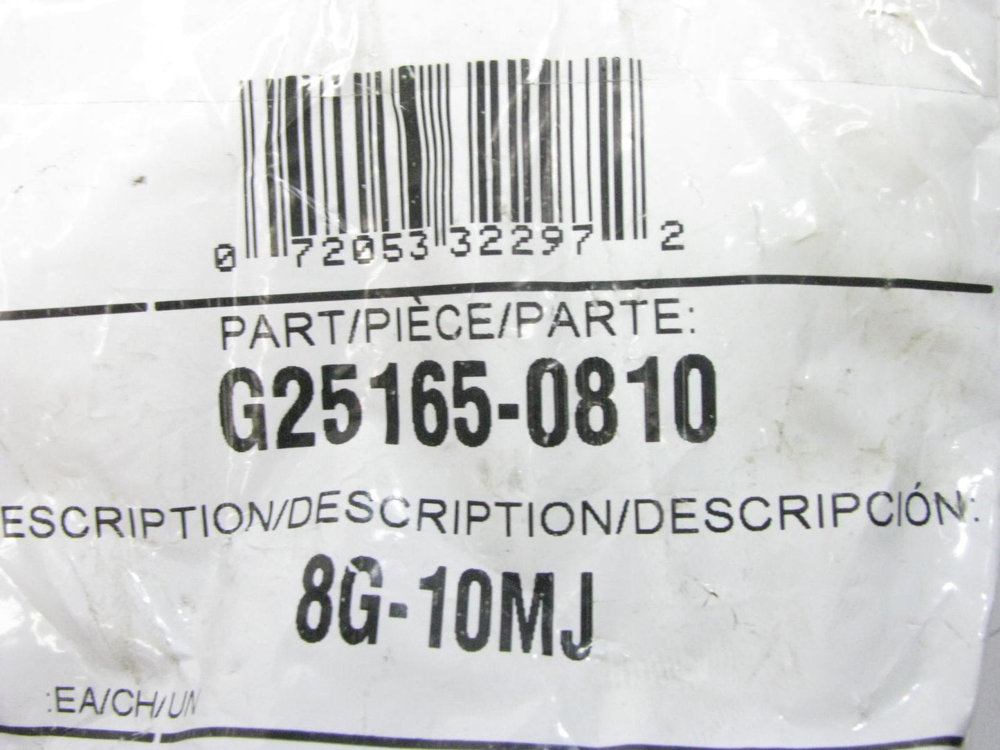 Gates G25165-0810 Hydraulic Fitting Male JIC 37 Flare Megacrimp G25 1/2'' Hose