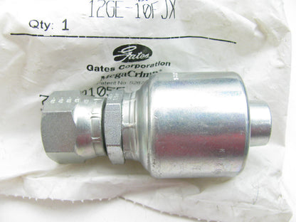 Gates G25170-1210 Female JIC 37 Flare Swivel Hydraulic Fitting 3/4'' Hose 7/8''-14