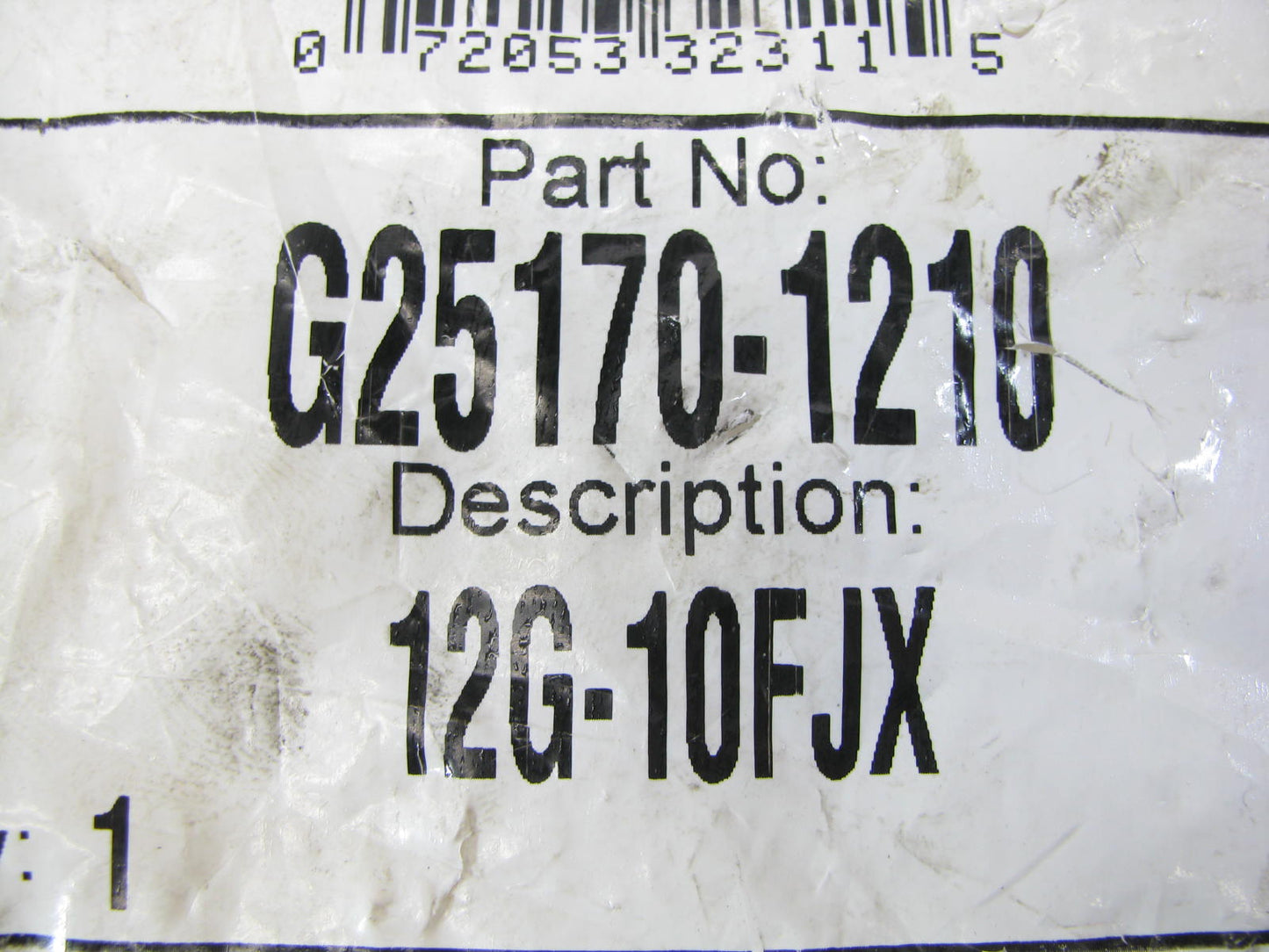 Gates G25170-1210 Female JIC 37 Flare Swivel Hydraulic Fitting 3/4'' Hose 7/8''-14