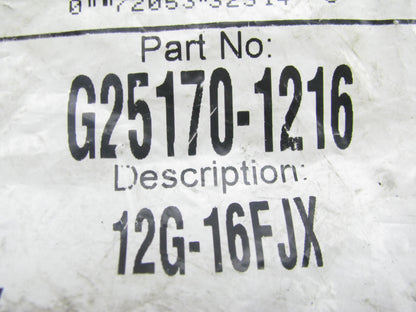 Gates G25170-1216 MegaCrimp Female JIC 37 Swivel Hydraulic Fitting 3/4'' Hose