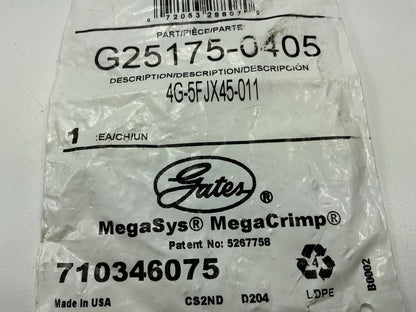 Gates G25175-0405 45° Tube Female JIC 37° Flare Swivel Hydraulic Fitting, 1/4''