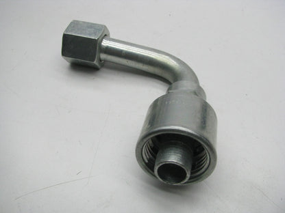Gates G25181-1010 90 Degree Bent Tube Female JIC 37 Deg Flare Swivel Megacrimp