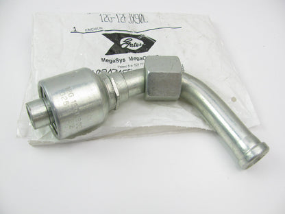 Gates G25181-1212 Hydraulic Fitting 90 Deg Bent Tube Female JIC 37 Deg 3/4'' Hose