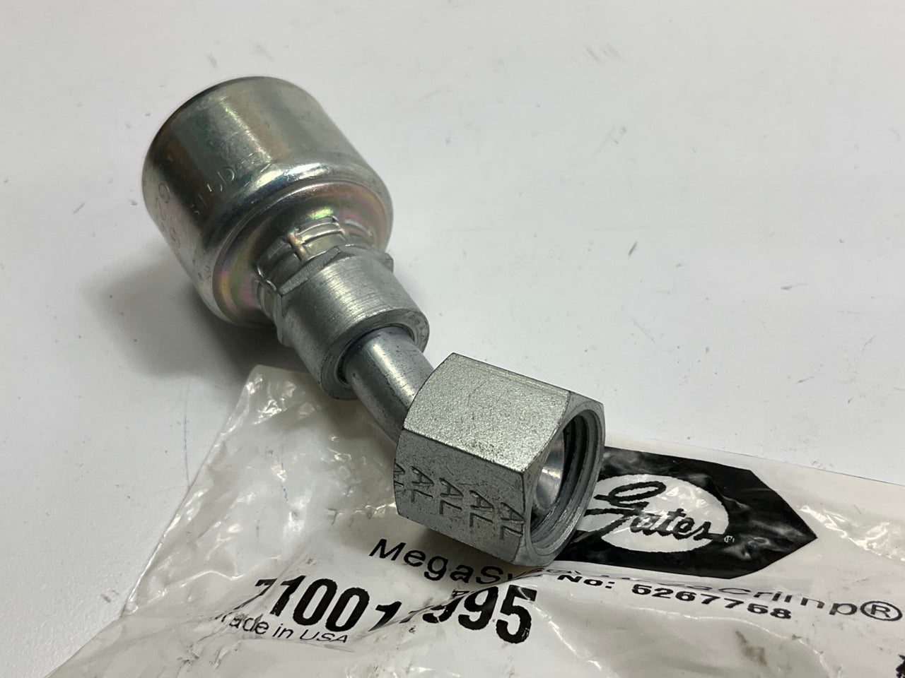 Gates G25202-0606 Female SAE 45° Flare Swivel 3/8'' Hydraulic Fitting, 6G-6FSX45