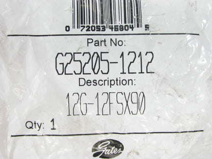 Gates G25205-1212 Hydraulic Fitting 90 Bent Tube Female SAE 45 Flare 3/4'' Hose