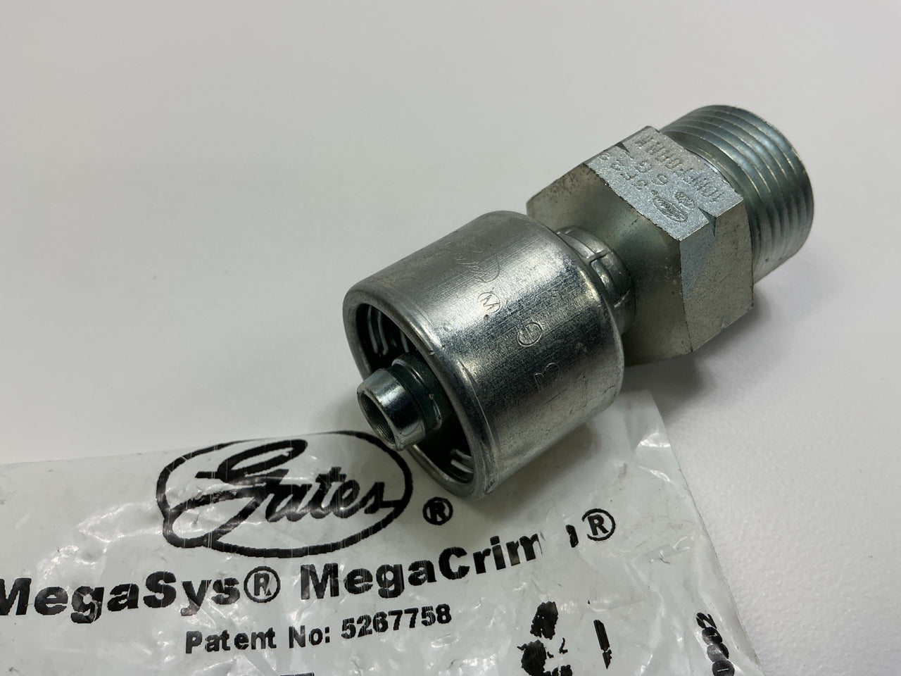 Gates G25225-0610 Male Flat-Face O-Ring Hydraulic Fitting, 3/8'' - 6G-10MFFOR