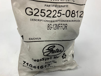 Gates G25225-0812 Male Flat-Face O-Ring Hydraulic Fitting, 1/2'' - 8G-12MFFOR